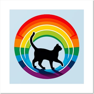 Rainbow Cat Magic Posters and Art